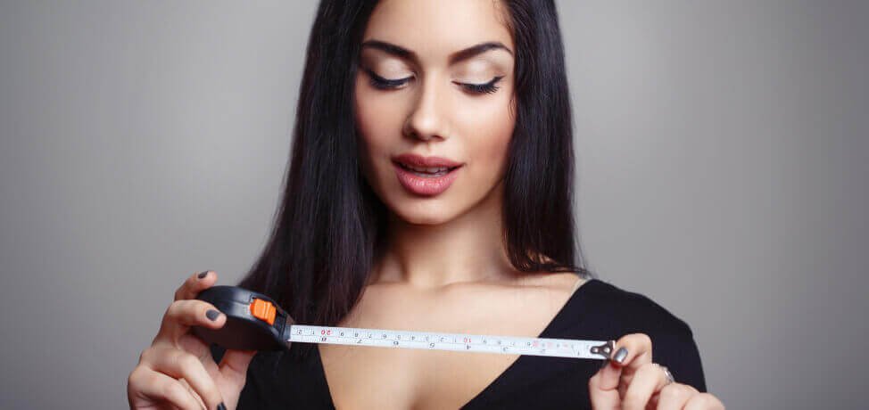 Woman with measuring tape